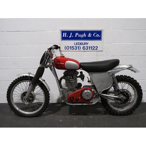 Husqvarna 600 Motorcycle 1963 Unfinished Project Engine No 11825TV 
