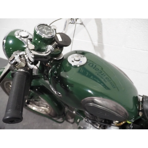 960 - Ariel VH 500 motorcycle. 1951. 500cc.
Engine No. TC2819
Been running recently. 
Reg. PFF 589. V5