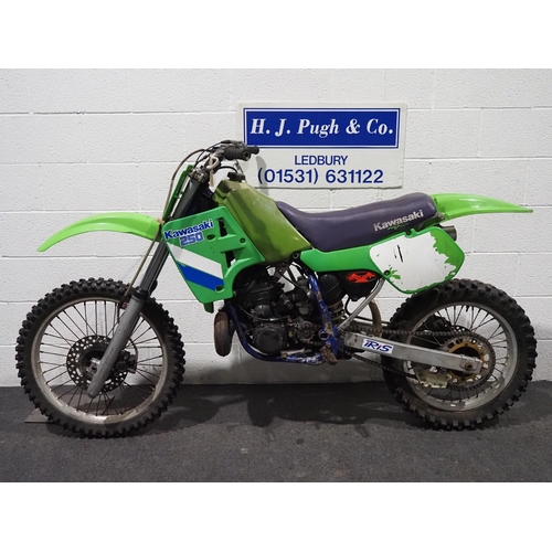 972 - Kawasaki KX250 motocross bike. 1987
This bike runs and rides. Was ridden in august of this year.