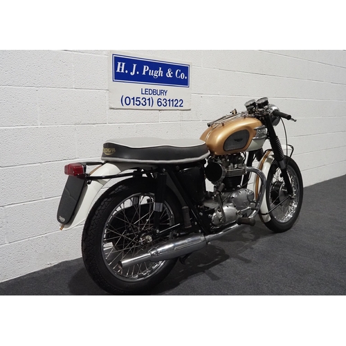 818 - Triumph T120R Bonneville motorcycle. 1963/64. 
Frame No. T120DU10340
Engine No. DU10639
Unfinished r... 