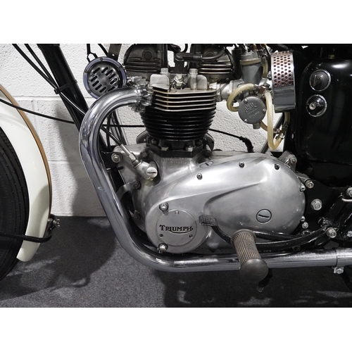818 - Triumph T120R Bonneville motorcycle. 1963/64. 
Frame No. T120DU10340
Engine No. DU10639
Unfinished r... 