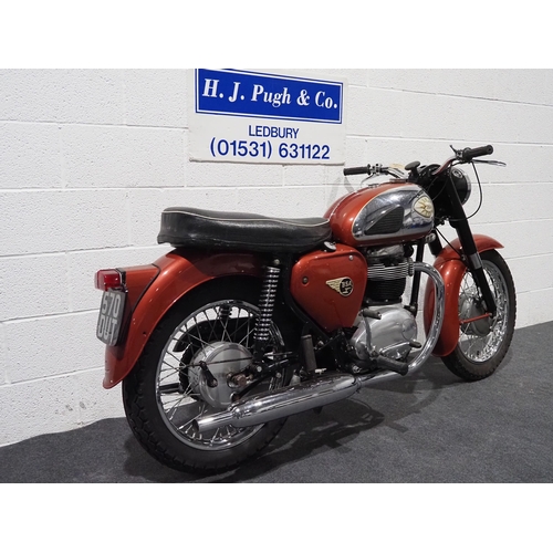 819 - BSA A65 motorcycle. 1963. 650cc
Frame No. A504112
Engine No. A652992
Engine turns over. Property of ... 
