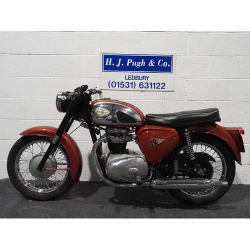 819 - BSA A65 motorcycle. 1963. 650cc
Frame No. A504112
Engine No. A652992
Engine turns over. Property of ... 