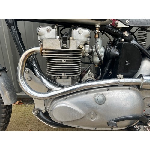 804 - Triumph Trophy trials motorcycle. 1948. 500cc
Frame no. 29105
Engine no. 5T 66196
From a private col... 