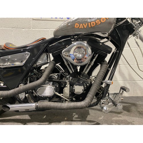 870 - Harley Davidson FXR motorcycle. 1970. 1340cc.
Frame No. 4A19248H0
Engine No. GGLT313329
Harley David... 