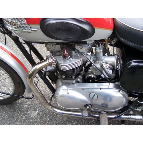 845 - Triumph Bonneville motorcycle. 1962.
Matching frame and engine numbers. Imported from the USA over 1... 