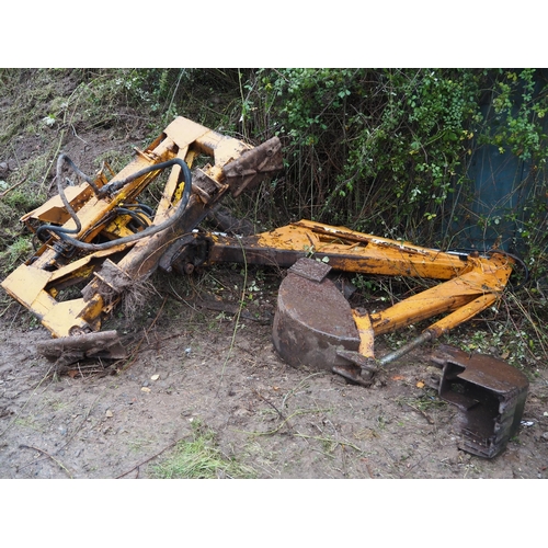 153 - Massey Ferguson Industrial tractor. C/w front and rear loaders. Runs. No docs