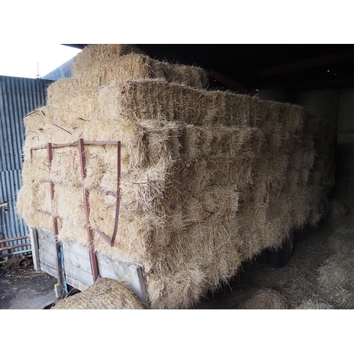 81 - Square bales of hay on trailer