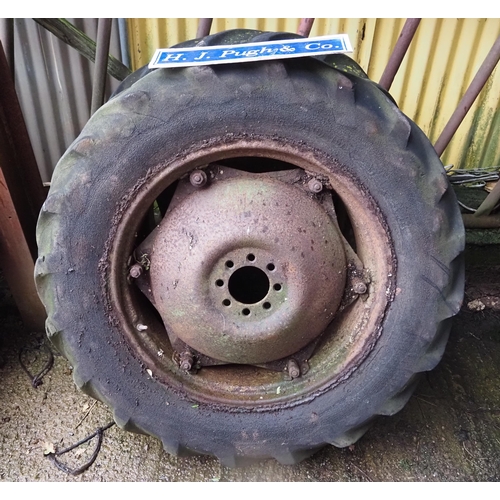 86 - Ferguson rear tractor wheels and tyres 28