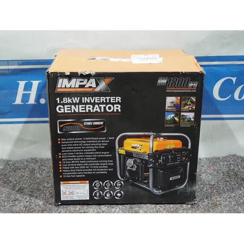 472 - Impax 1.8kw inverter generator