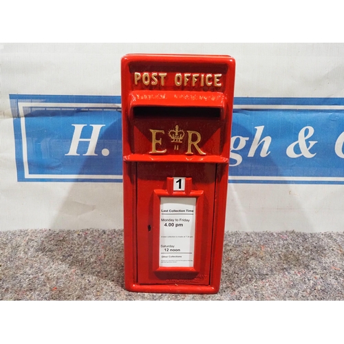597 - Postbox complete with 2 keys 22
