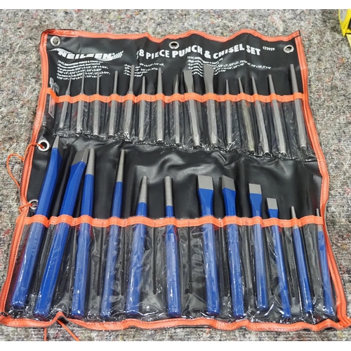 608 - 28 Piece chisel and punch set