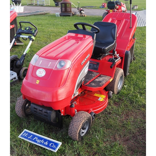 157 - Countax C350H petrol garden tractor c/w grass collector