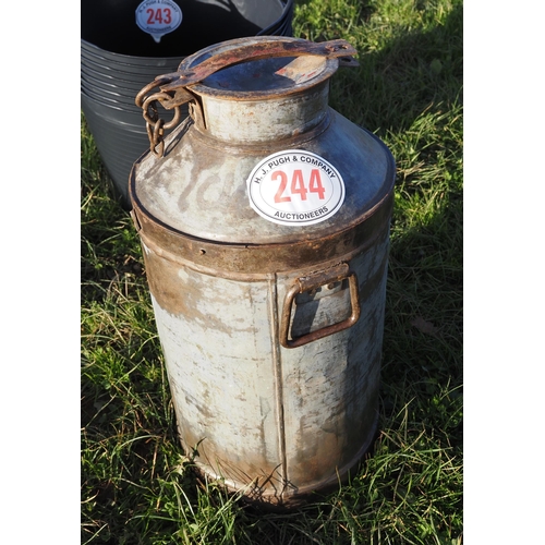 244 - Vintage milk churn