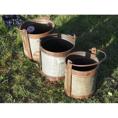 248 - Vintage milk buckets - 3