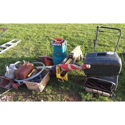 287 - Atco mower, log splitter, etc.