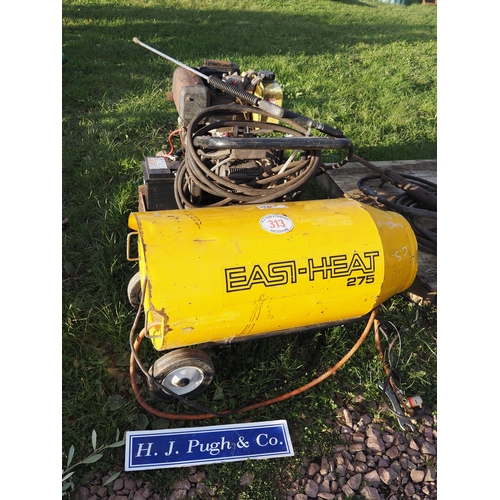 313 - Pressure washer and heater