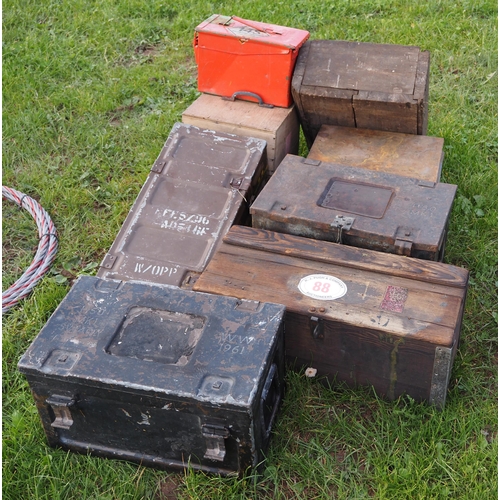 88 - Ammo boxes, other boxes and chains