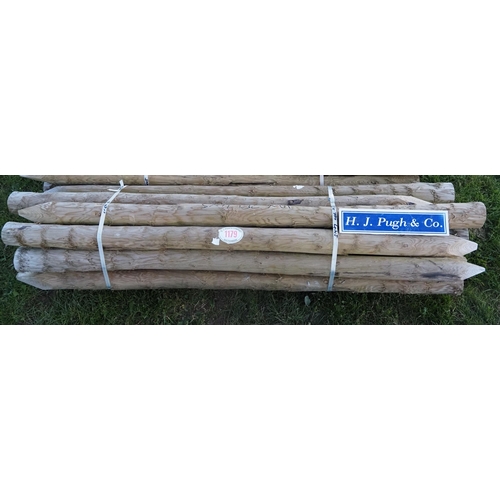 1179 - Peeled stakes 7ft x 4-5