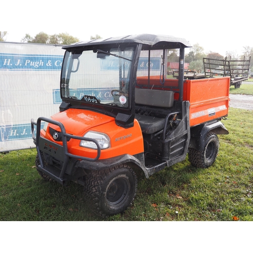 1401 - Kubota RTV 900 4X4 2007. Property of a deceased estate. Runs, drives and tips. Key in office