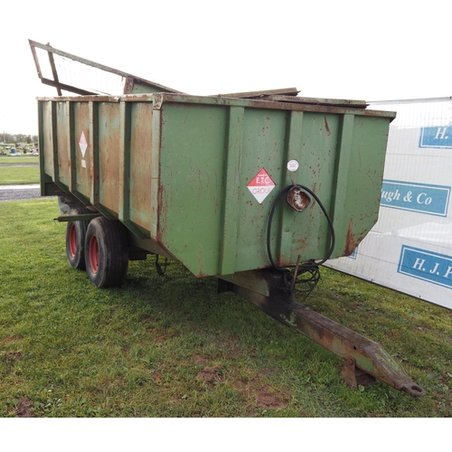 1444 - ETC 8½ Ton twin axle grain trailer