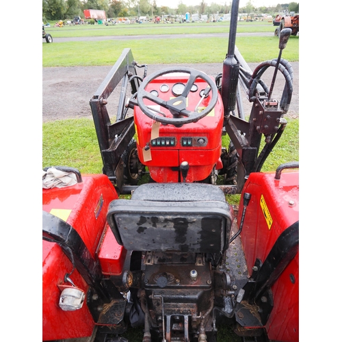 1463 - Siromer 304 4WD compact tractor, 2003. C/w roll frame, front end loader, back actor, bucket and pall... 