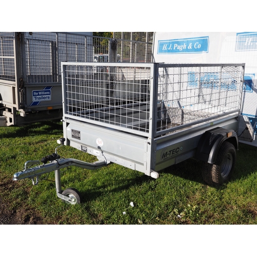 1529 - M-Tec single axle caged trailer 6 x 6