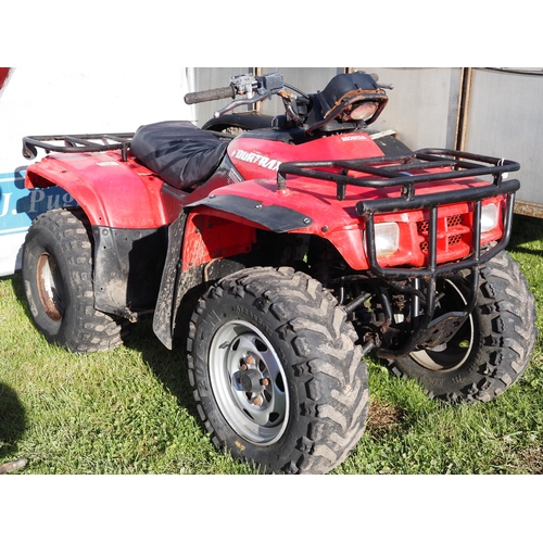 1536 - Honda Fourtrax quad bike. V5 and key in office