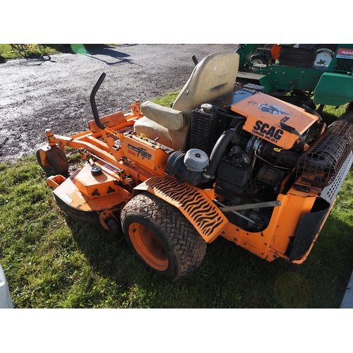 1547 - Scag Sabre Tooth Tiger front end mower. Model no. SMST-61A. S/No. 7810099. 1400 Hours showing. Key i... 