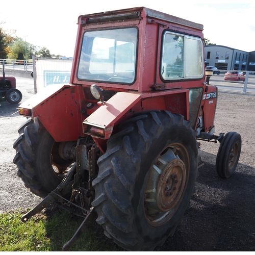 1555 - Massey Ferguson 590 tractor. Runs, c/w front wheel weights. SN J167035