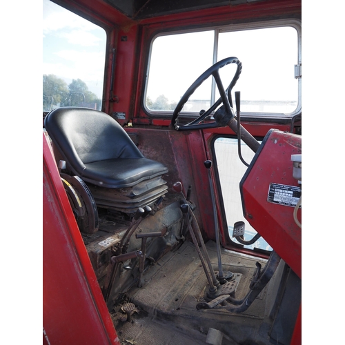 1555 - Massey Ferguson 590 tractor. Runs, c/w front wheel weights. SN J167035