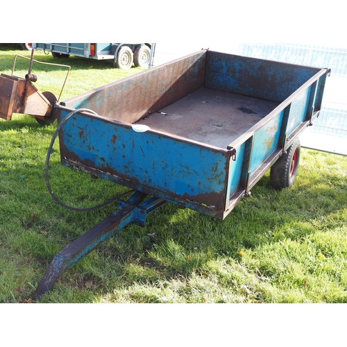 1589 - Wessex single axle 7 x 4ft tipping trailer