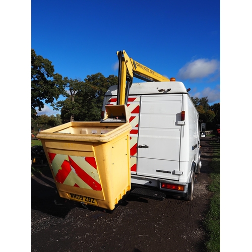 1593 - Mercedes BE 813D cherry picker van with Gardner Denver picker. MOT until 31/5/24. Mileage reads 196,... 