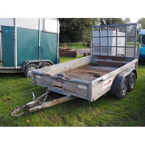 1602 - Twin axle Indespension trailer 10ft for repair