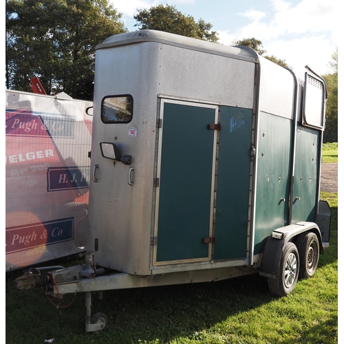 1603 - Ifor Williams twin axle horse trailer HB50512