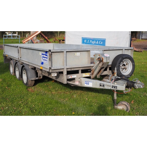 1616 - Ifor Williams LM146G3 triaxle trailer. C/w hand winch