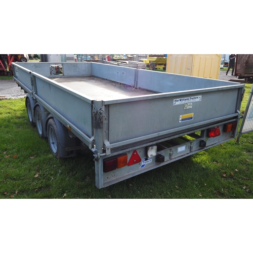 1616 - Ifor Williams LM146G3 triaxle trailer. C/w hand winch