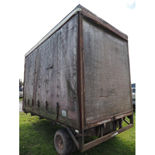 1620 - Single axle curtain side trailer. 14ft