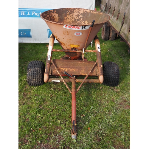 1621 - Logic fertiliser spreader on ATV wheel