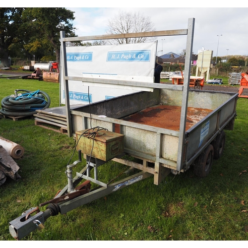 1623 - Ifor Williams twin axle trailer. 8ft. Key in office