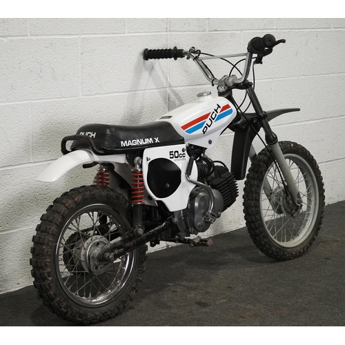 1004 - Puch Magnum X childs scrambler. 1976. 50cc
Runs and rides. Comes with owners manual and gasket set