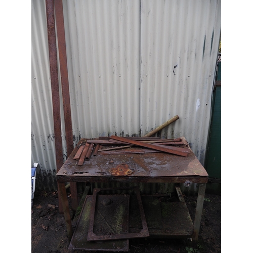 55 - Contents of workshop to include tools, spares scrap metal and consumables