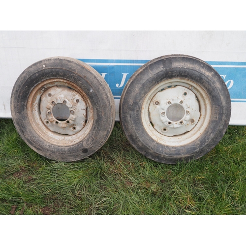 86 - Front tractor wheels and tyres 6.00-16