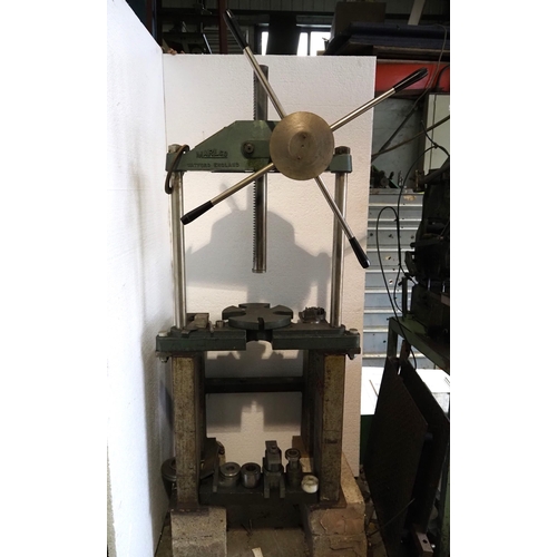 120 - Marlco broaching press and tooling