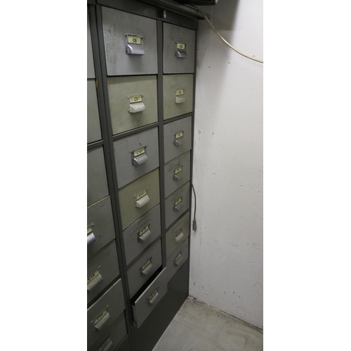 41 - 14 Drawer metal cabinet and contents