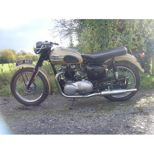 859 - Triumph 6T Thunderbird 650cc. 1958.
Matching engine and frame numbers
Engine in very good running or... 