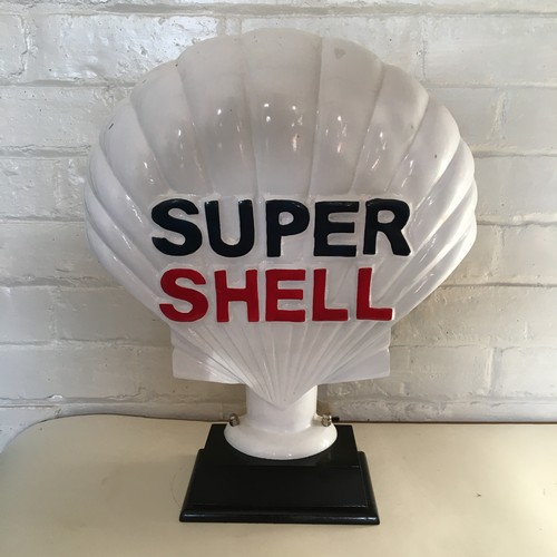 Cast Aluminium Super Shell sign