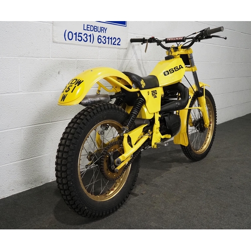 1029 - Ossa 250 Gripper trials bike. 1981. 244cc
Frame no. B760138
Engine no. M760138
Runs and rides. Match... 