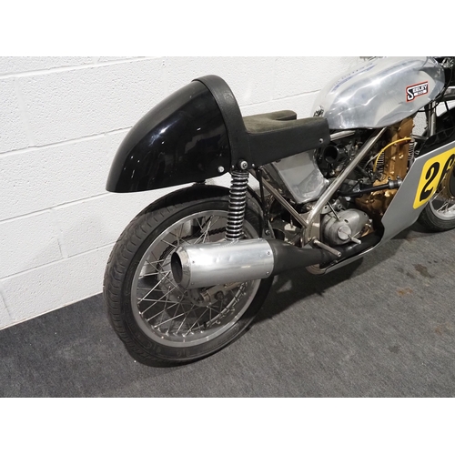 861 - Seely G50 race bike. 1990. 500cc.
Engine No- CSR26R.
Part of a private collection.
Current owner pur... 