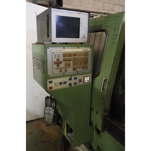 154 - Danumeric - 7 CNC lathe with Sinumerik control system. Refitted with Euroform axis drives. Approx. w... 